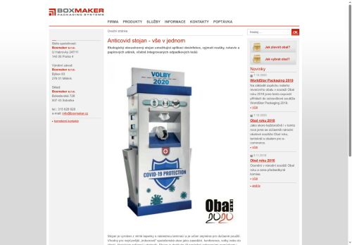 BOXMAKER s.r.o. nabízí práci na pozici Konstruktér/ka obalů v obci Býkev