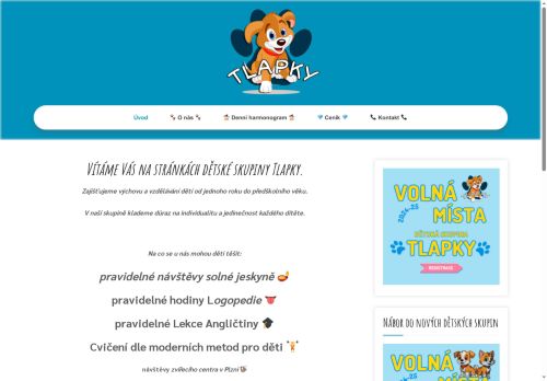 Webové stránky Dětská skupina Altair, z.s., Plzeň