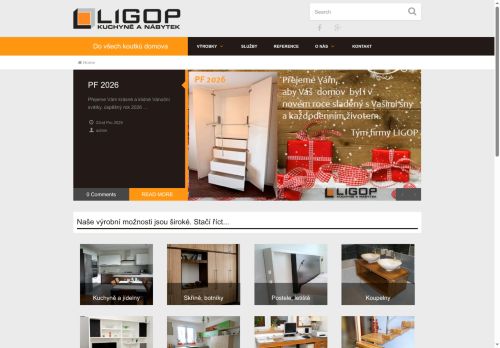 Zobrazit webové stránky LIGOP s.r.o. - kuchyně a nábytek