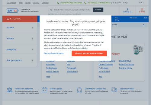 Zobrazit webové stránky BATTEX s.r.o.