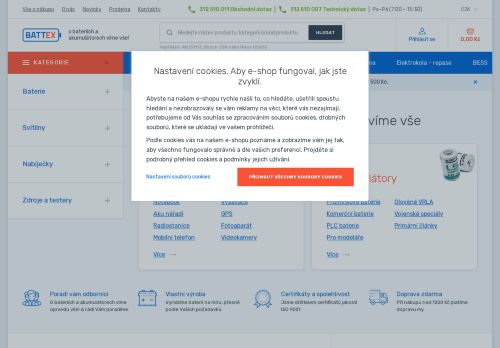 Zobrazit webové stránky BATTEX s.r.o.