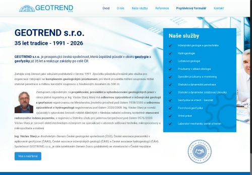 Zobrazit webové stránky GEOTREND, s.r.o.