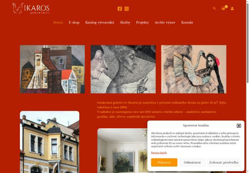 Zobrazit webové stránky Galerie Ikaros