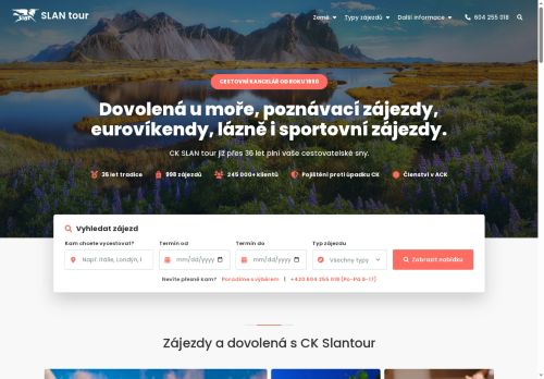 Zobrazit webové stránky SLAN tour, s.r.o.