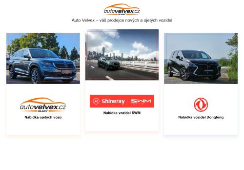 Zobrazit webové stránky Auto Velvex