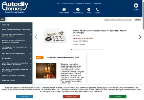 Zobrazit webové stránky Autodíly Tomeš