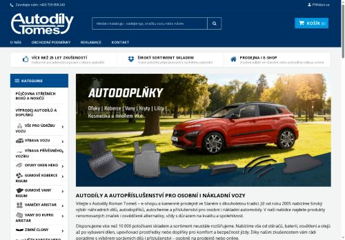 Zobrazit webové stránky Autodíly Tomeš