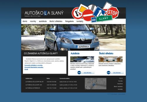 Zobrazit webové stránky Autoškola Slaný