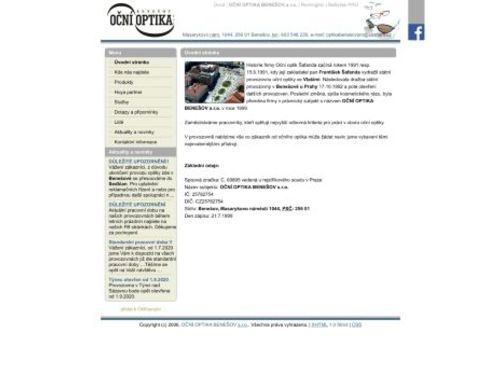 Oční optika Benešov