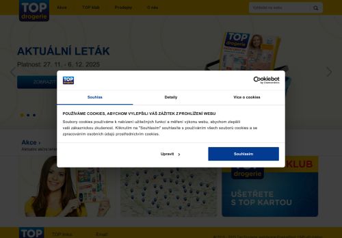Zobrazit webové stránky TOP drogerie