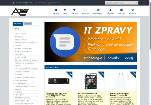 Zobrazit webové stránky ABS Import s.r.o.