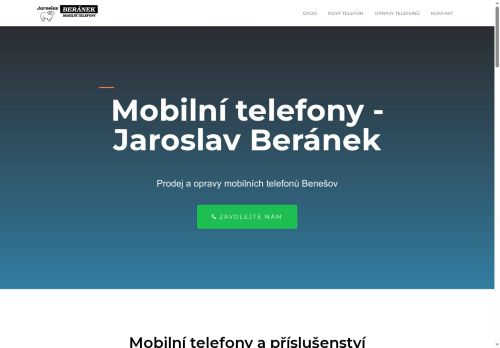 Zobrazit webové stránky Mobilní telefony - Jaroslav Beránek