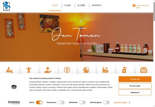 Zobrazit webové stránky Masérské relaxační studio Jan Toman