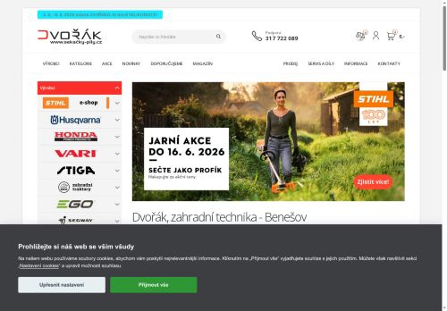 Zobrazit webové stránky Dvořák, zahradní technika s.r.o.