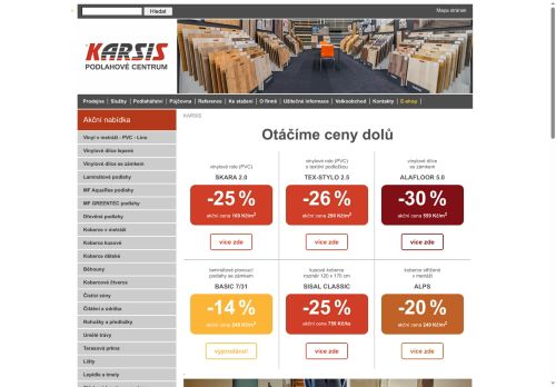Zobrazit webové stránky Podlahové centrum KARSIS