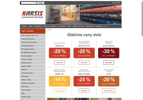 Zobrazit webové stránky Podlahové centrum KARSIS