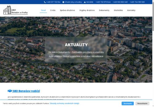 Zobrazit webové stránky Stavební bytové družstvo Benešov u Prahy