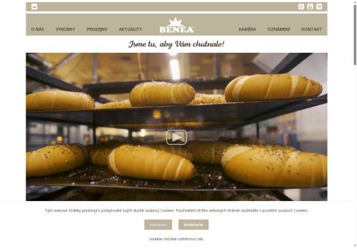 Zobrazit webové stránky Pekařství a cukrárna Benea