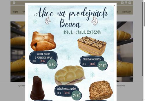 Zobrazit webové stránky Pekařství a cukrárna Benea
