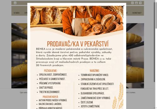 Zobrazit webové stránky Pekařství a cukrárna Benea