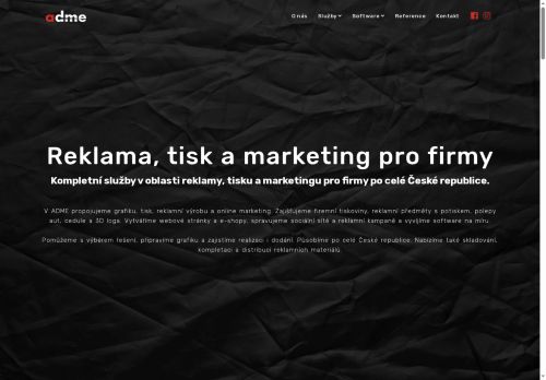 Zobrazit webové stránky Adme Trade s.r.o.