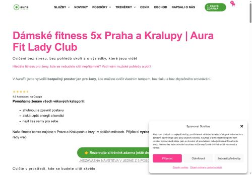 Zobrazit webové stránky AURA Fit Lady Club