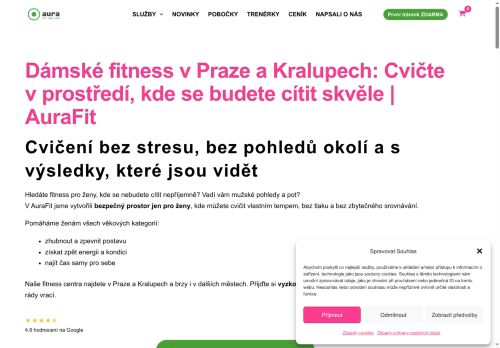 Zobrazit webové stránky AURA Fit Lady Club