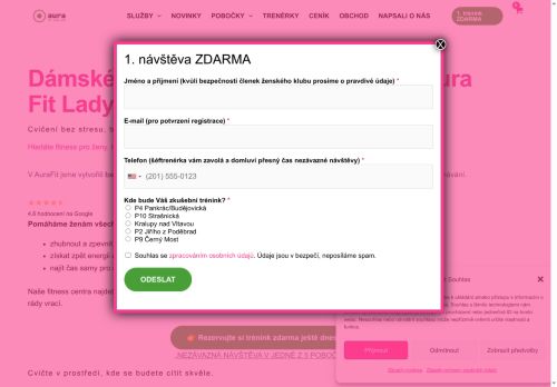 Zobrazit webové stránky AURA Fit Lady Club