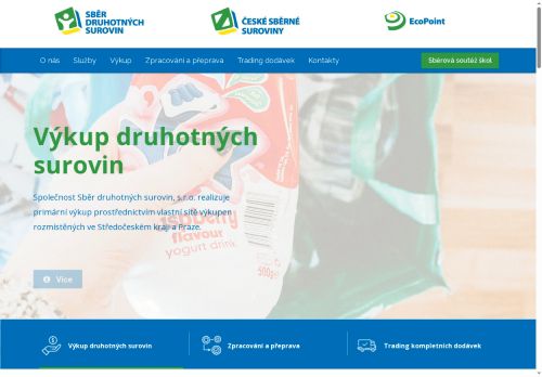 Zobrazit webové stránky České sběrné suroviny, a.s. - pobočka Kralupy nad Vltavou