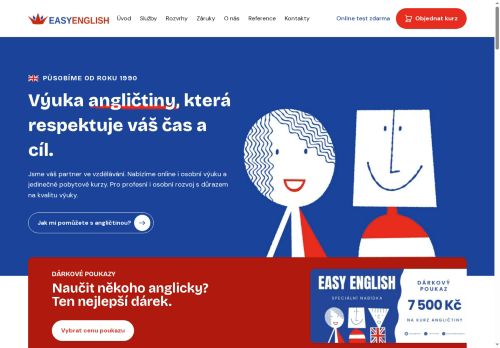 Zobrazit webové stránky EASY ENGLISH jazyková škola