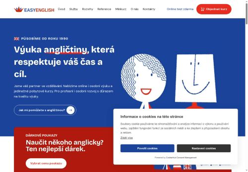 Zobrazit webové stránky EASY ENGLISH jazyková škola