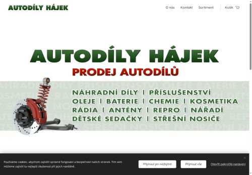 Zobrazit webové stránky Autodíly Hájek