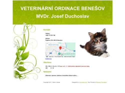 Veterinární ordinace - MVDr. Josef Duchoslav