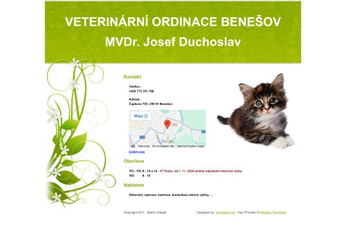 Zobrazit webové stránky Veterinární ordinace - MVDr. Josef Duchoslav