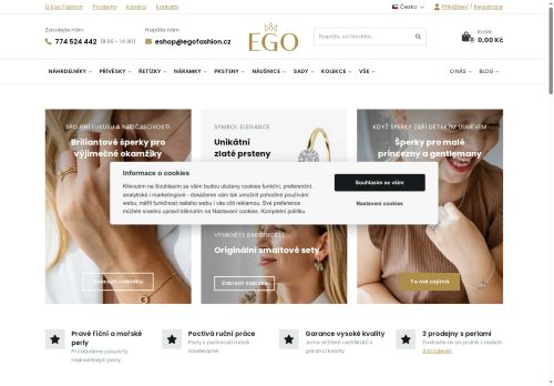 Webové stránky Ego fashion, s.r.o., Jihlava