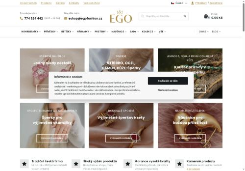 Webové stránky Ego fashion, s.r.o., Jihlava