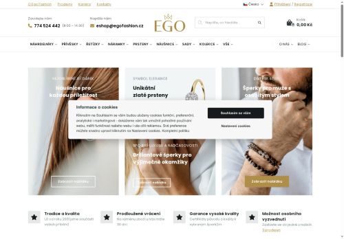 Webové stránky Ego fashion, s.r.o., Jihlava