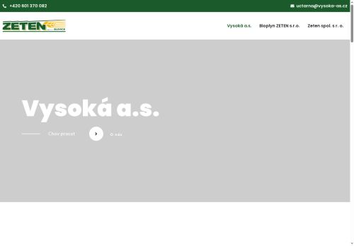 Vysoká, a.s. nabízí práci na pozici Chovatel/ka hospodářských zvířat (prasat) v obci Řenče