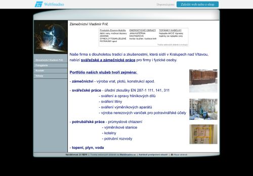 Zobrazit webové stránky Zámečnictví Vladimír Frič