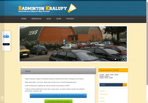 Zobrazit webové stránky Badminton Kralupy