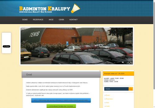 Zobrazit webové stránky Badminton Kralupy