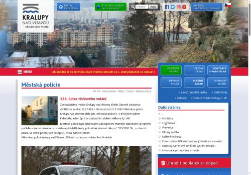 Zobrazit webové stránky Městská policie Kralupy nad Vltavou