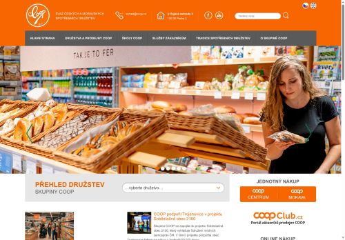 Zobrazit webové stránky Jednota Benešov - COOP