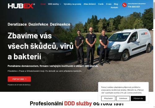 Zobrazit webové stránky HUBEX, s.r.o.