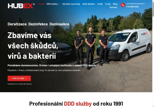 Zobrazit webové stránky HUBEX, s.r.o.