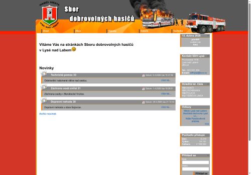 Zobrazit webové stránky Sbor dobrovolných hasičů Lysá nad Labem