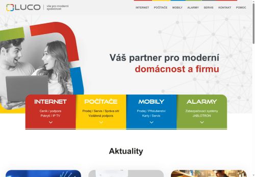 Zobrazit webové stránky Prodejna a servis počítačů a mobilních telefonů LUCO