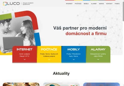 Zobrazit webové stránky Prodejna a servis počítačů a mobilních telefonů LUCO