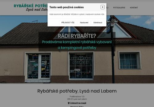 Zobrazit webové stránky Rybářské potřeby Lysá nad Labem - Pavel Melinger