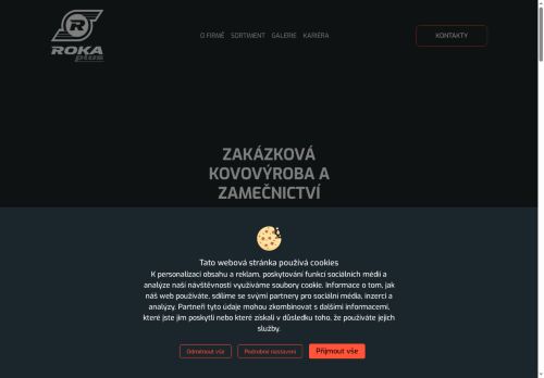 Webové stránky ROKA PLUS, s.r.o., Mirošovice
